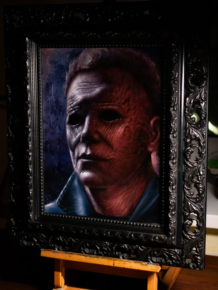 Original oil painting Michael Myers