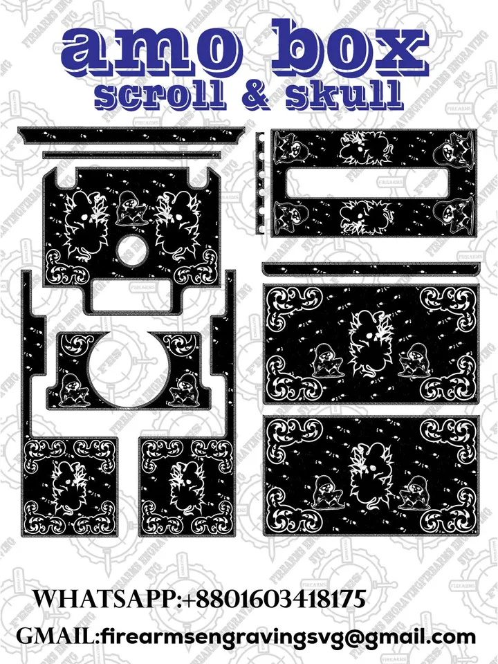 amo box scroll & skull
