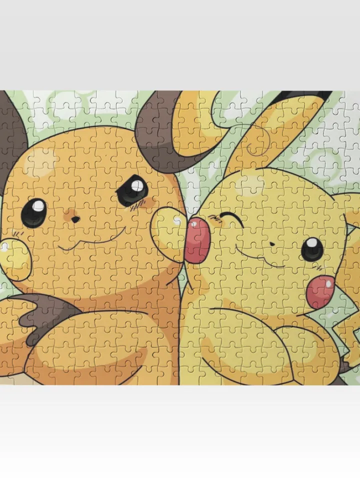 Pikachu and Raichu Jigsaw Puzzle Wooden