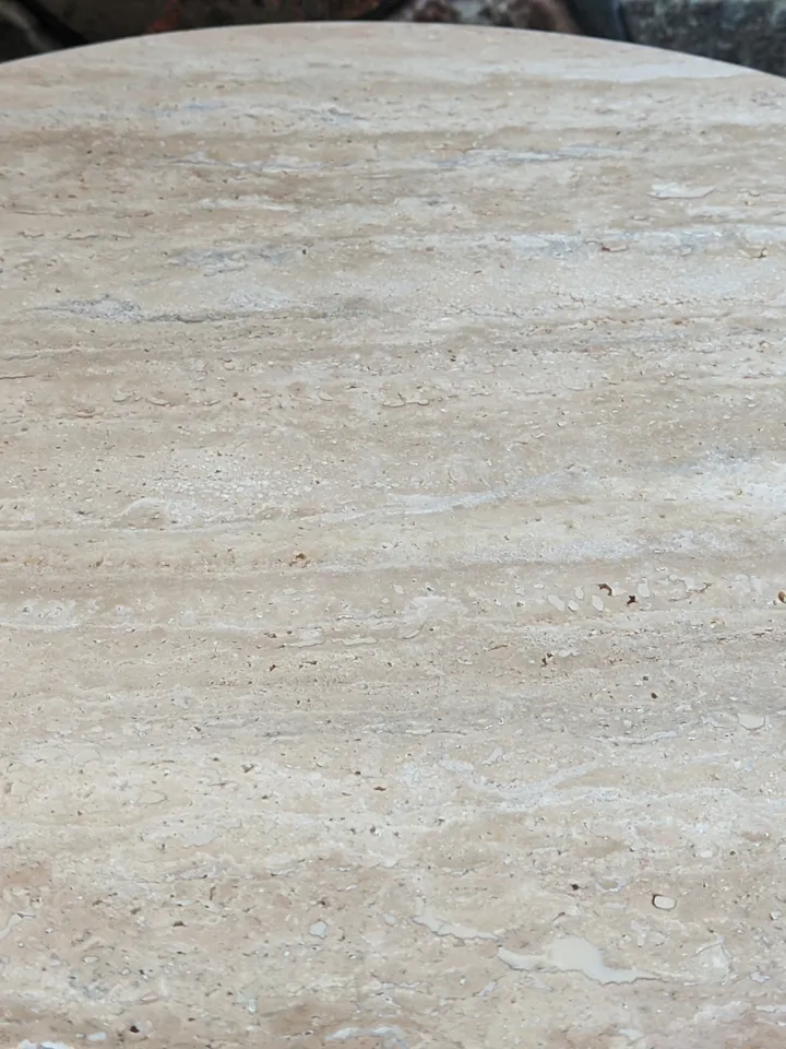 Travertine Marble side table, end table, italian marble 100% handmade, coffe table