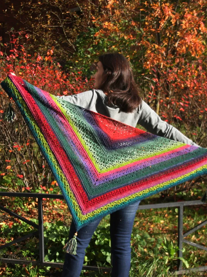 Crochet Pattern Shawl Isleen PDF