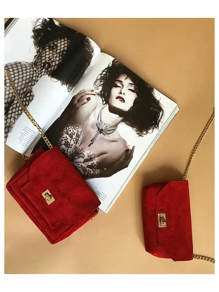 Suede bag