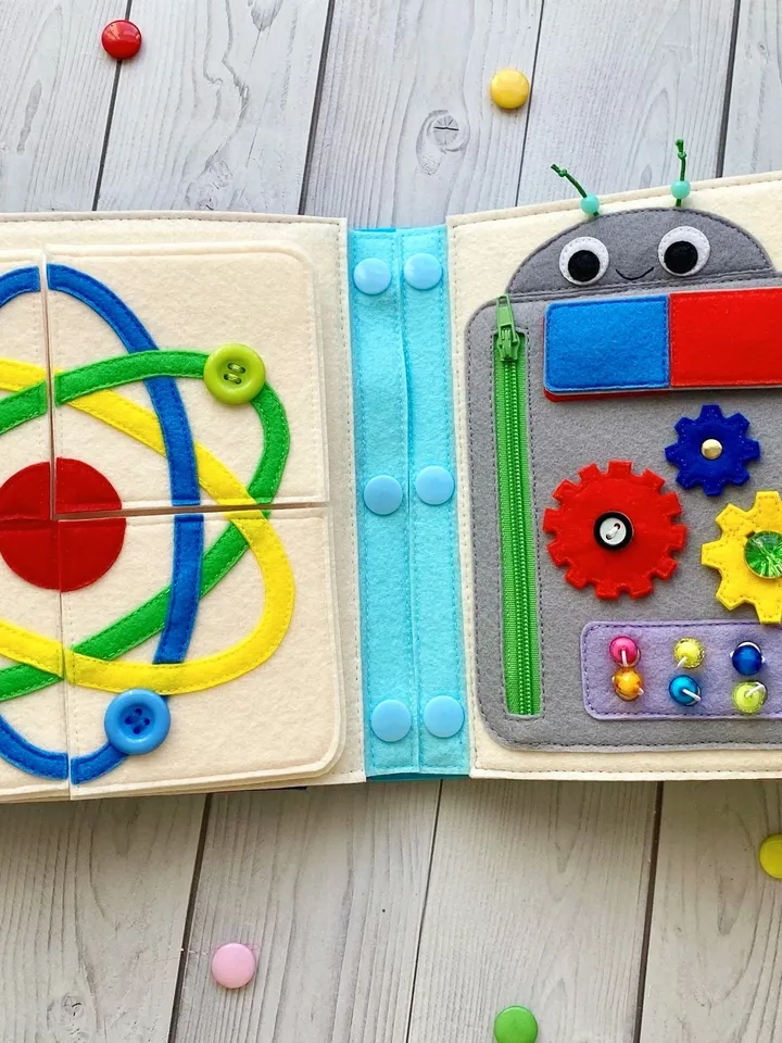 Science Quiet book pattern PDF & Tutorial pages, Felt book pattern svg, Quiet book ideas, Sensory toys, Pdf felt sewing pattern for toddler