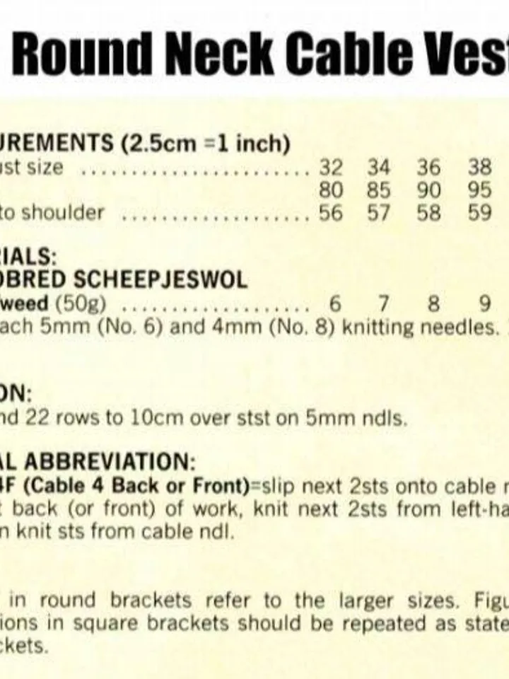 Vest knitting pattern, waistcoat women knitting pattern, women ladies cable waistcoat vest knitting pattern pdf
