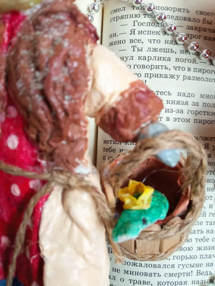 Collectible Cotton doll "Emelya" - A Unique Decor for Your Home and Christmas Tree. Art doll.
Christmas ornament. Holiday gifts. Home decor indoor.