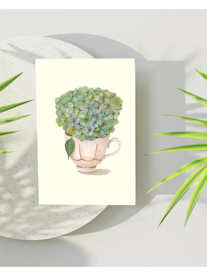 Greeting card Gift For Tea Lovers Handmade Card, Greeting Card Set Funny Birthday Card Happy Birthday Card Watercolor Cards Tea Lovers Art