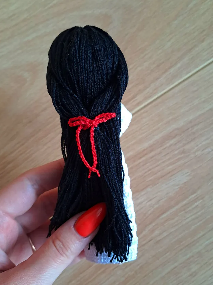 Asian crochet doll, japanese doll, handmade doll, japanese girl, unique doll
