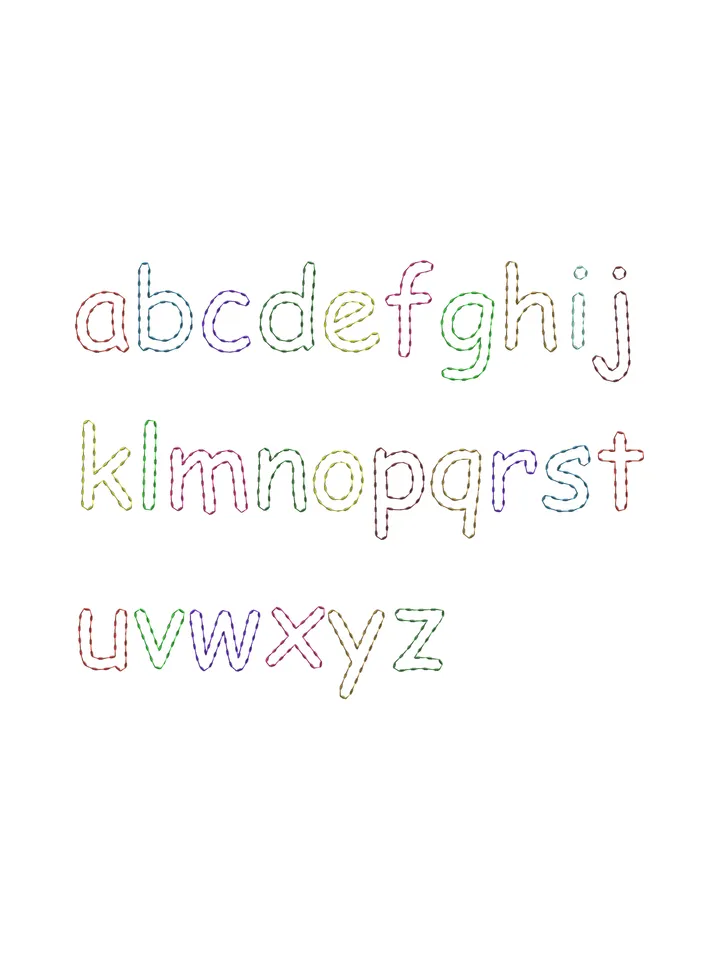 Font bean stitch embroidery design,Font embroidery design,INSTANT DOWNLOAD-1357
