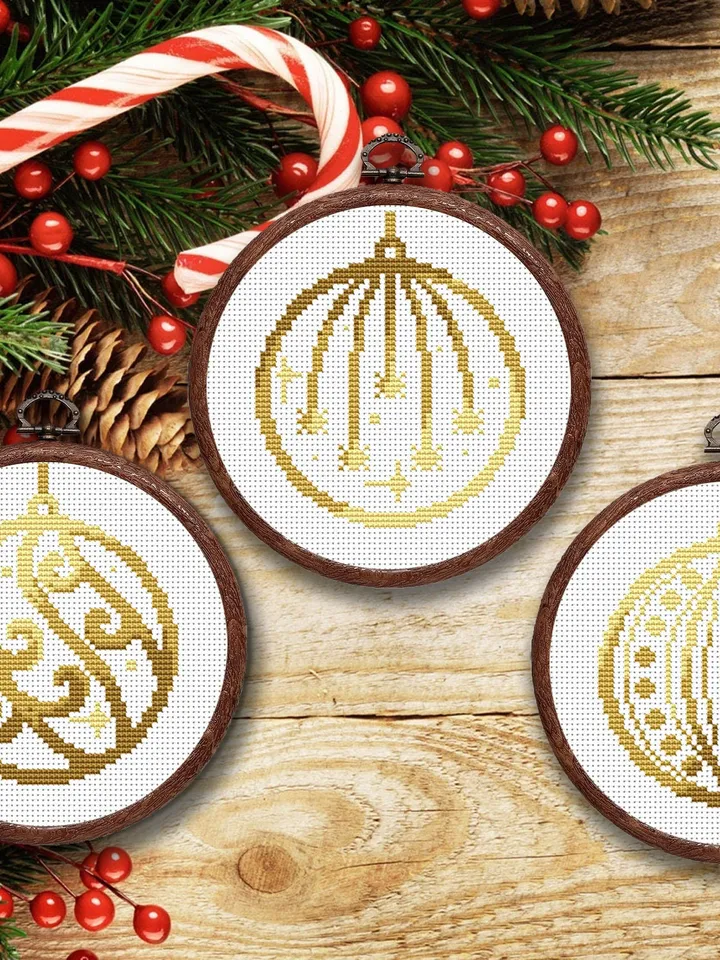 Set of Christmas Toys Cross Stitch Pattern, Christmas Cross Stitch Pattern, Christmas Pattern, Christmas Gift, Christmas Decor #hld032
