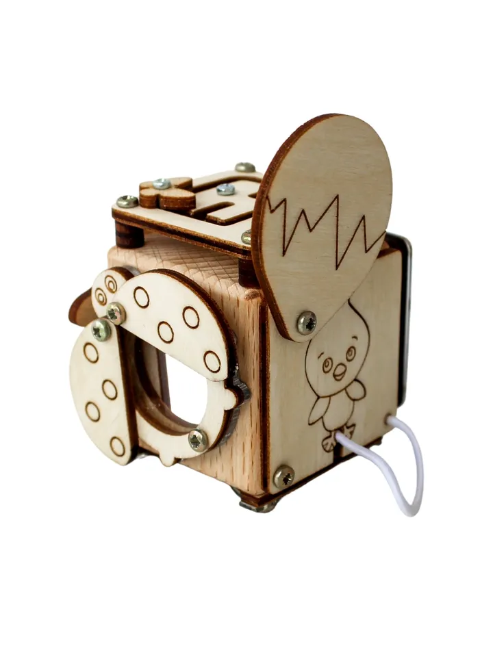 fidget cube - wooden baby Busy cube, montessori toy, toddler activity