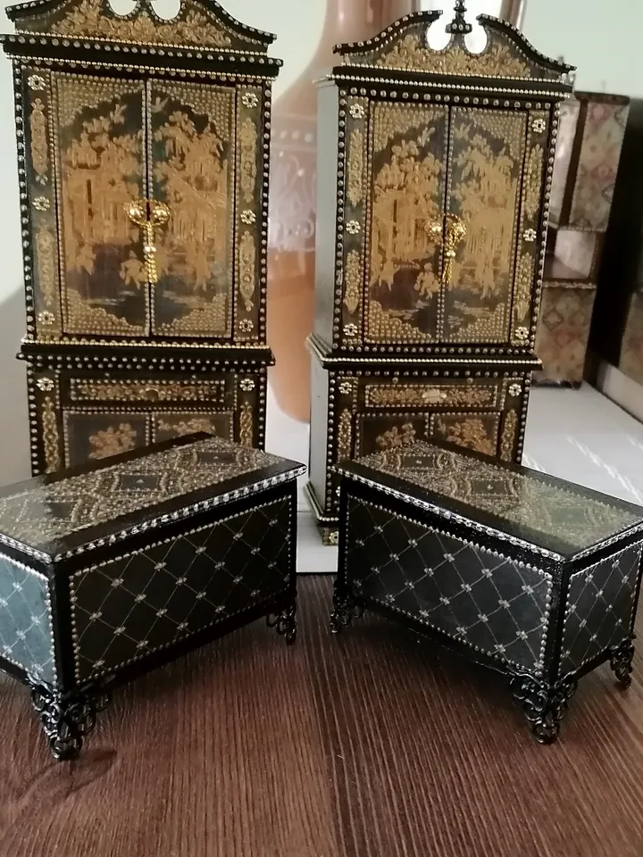 Dollhouse chest. 1:12. Furniture for dolls. Dollhouse miniature.