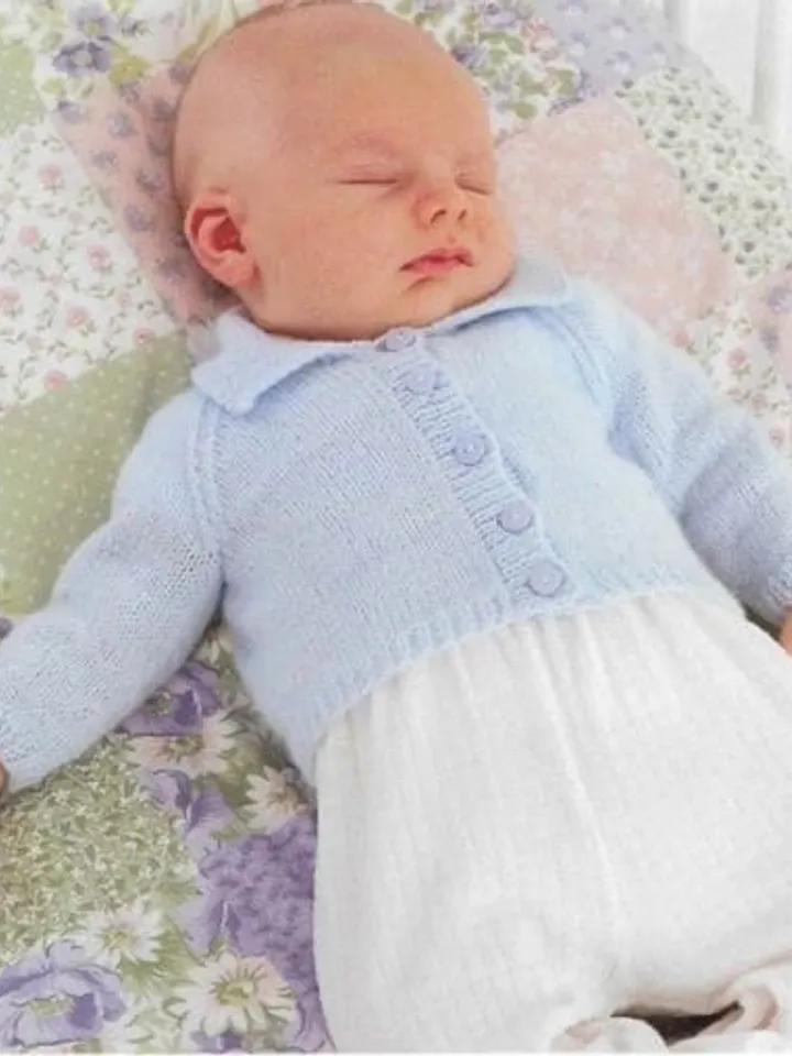 Knitting baby pattern , Set Knitting Pattern  Legging Cardigan Newborn Premature Doll