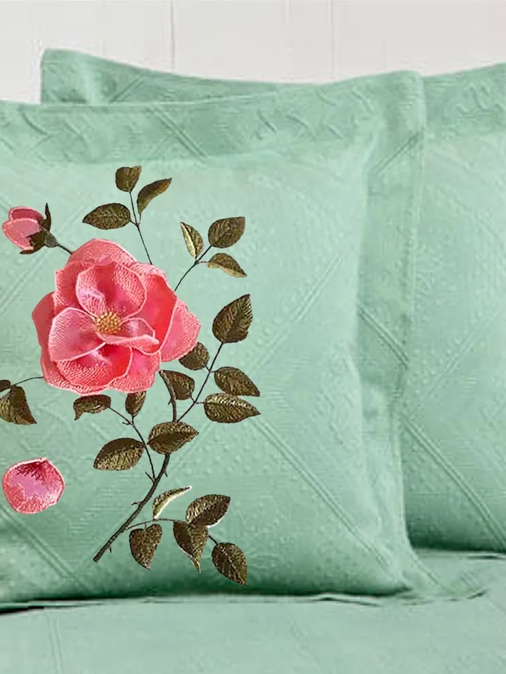 Rose Applique with 3D elements Machine Embroidery Design digital embroidery pattern clothing decor embroidery motif floral embroidery