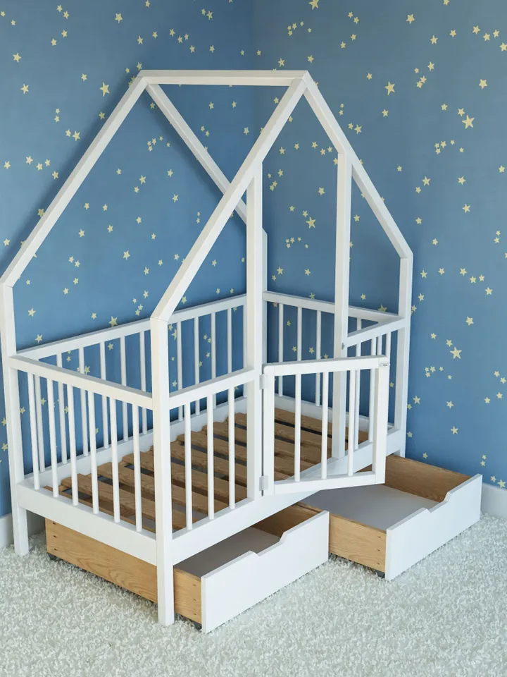 House Bed Plan, Crib Size, PDF, DIY