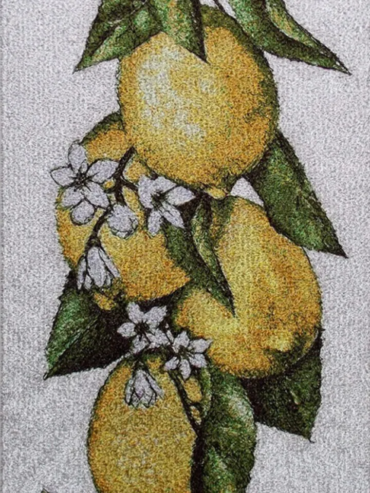 Lemon photo stitch Machine Embroidery Design