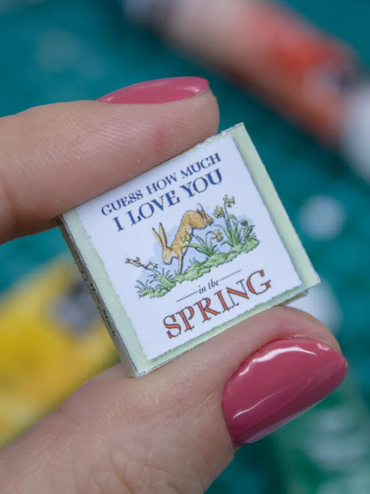 TEMPLATE Miniature book How Much I Love You Spring