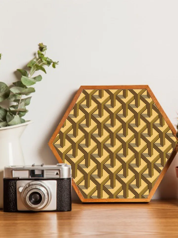 Seamless geometric cross stitch pattern PDF download Repeating pattern geometric ornament, Sampler cross stitch chart, Art deco pattern #O2