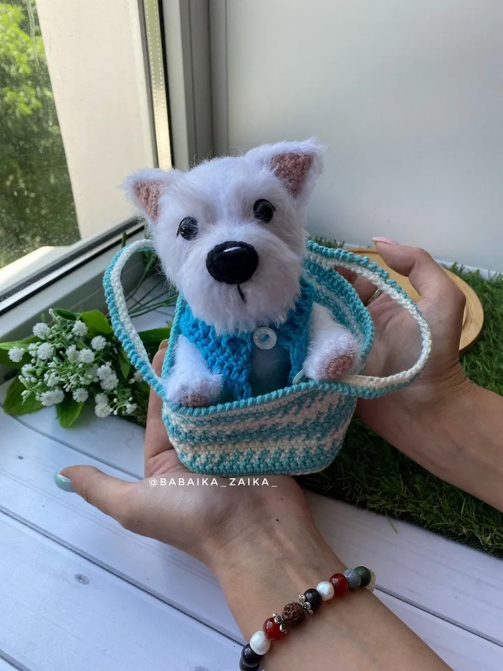 PDF West Highland White Terrier Amigurumi and Dogs Accessories Crochet Animal Pattern Crochet Puppy Pattern Amigurumi baby toy