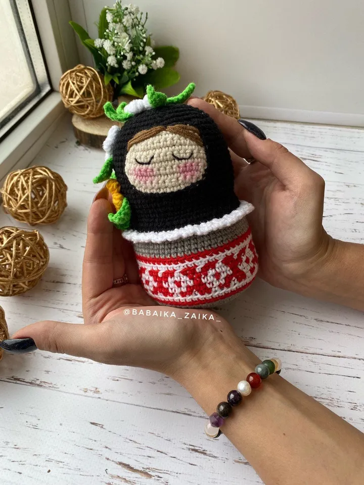 PDF Matryoshka Crochet Pattern Crochet Amigurumi Doll Pattern PDF Stuffed Toy Pattern English Pattern Amigurumi toy Crochet Matryoshka Doll