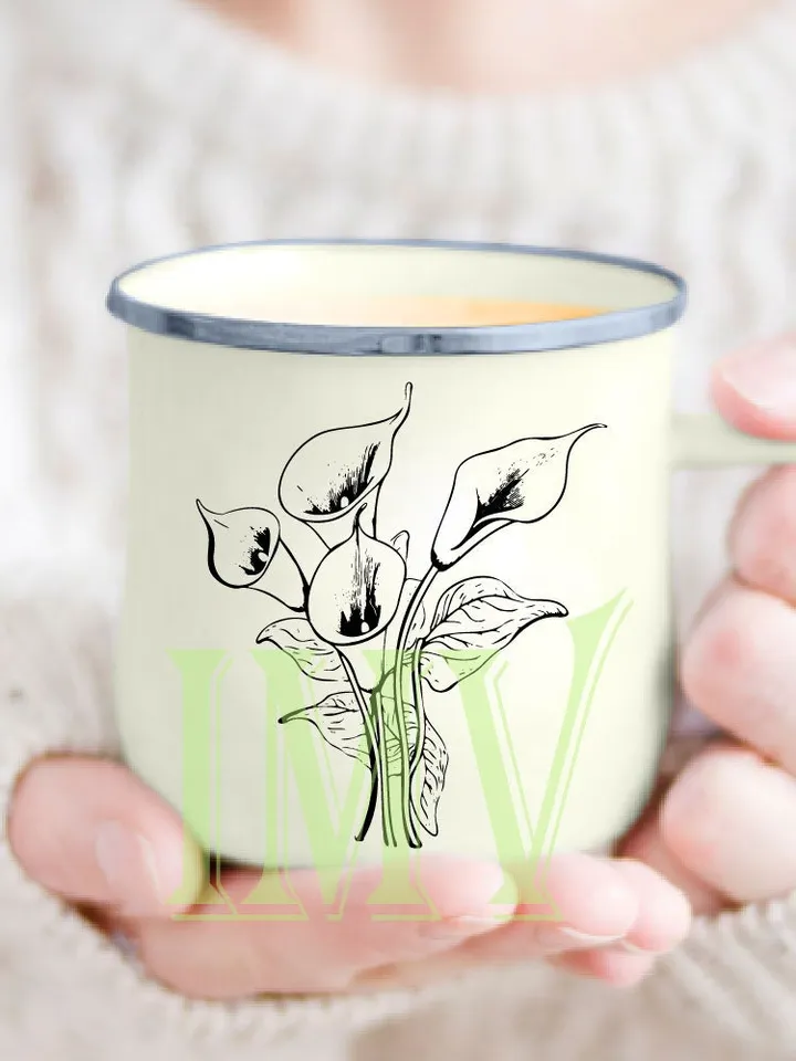 Calla Lily SVG, Calla Lily bouquet, Spring Flower Vector Drawings, Botanical Blossoms , Floral Line Art,Commercial Use PNG, SVG