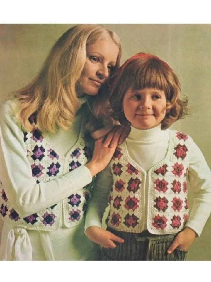 Vest crochet pattern, granny squares vest crochet pattern, women vest, kids vest crochet pdf