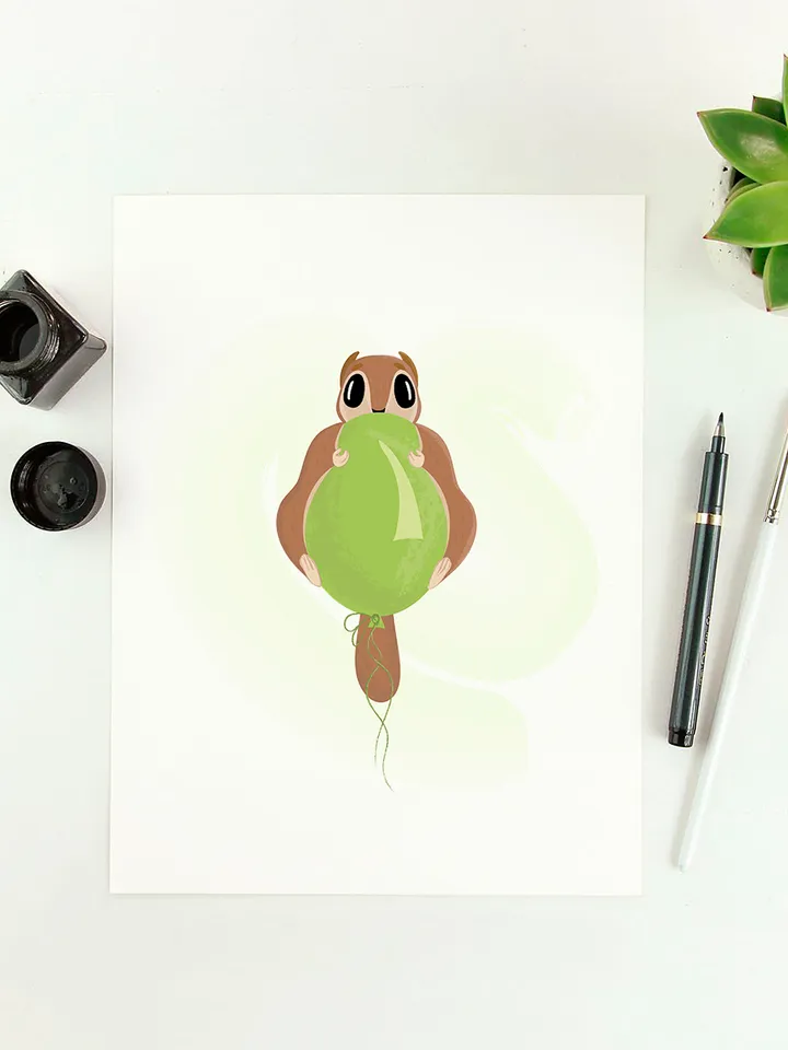 Cute flying squirrel