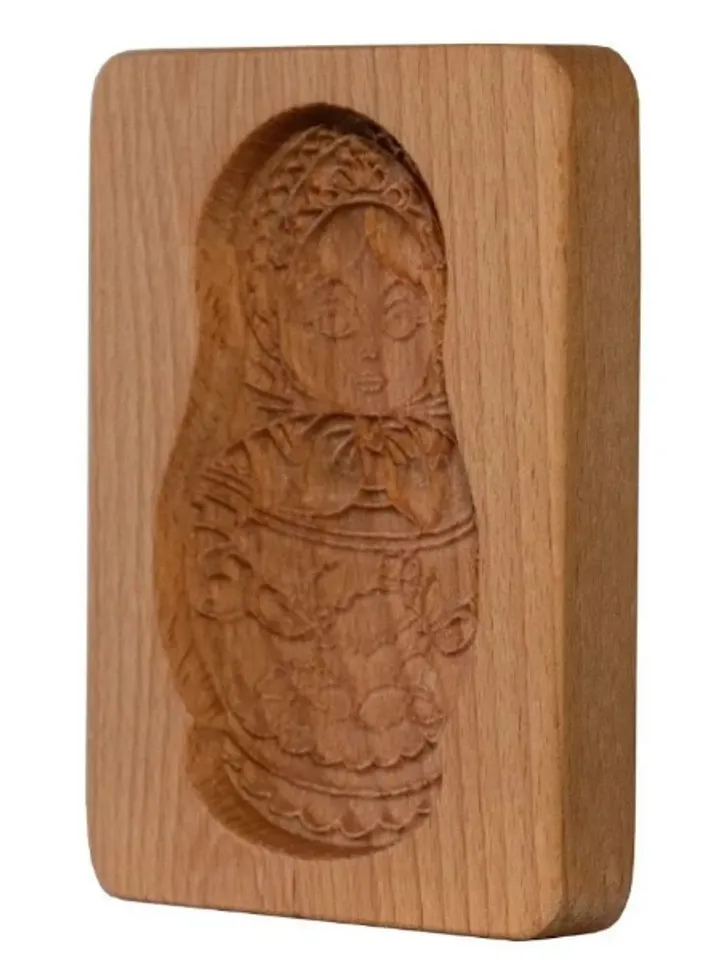 Matryoshka Embossed cookie mold, cookie cutter, wooden mold, Wooden stamp stamp for gingerbread cookies springerle stamp