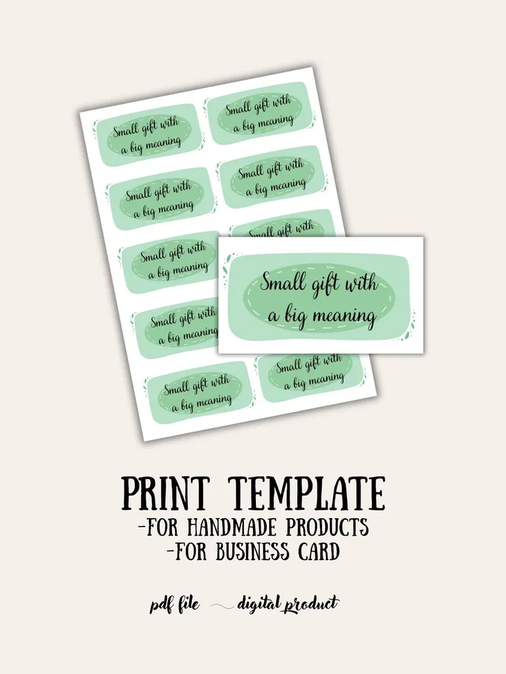 Print template