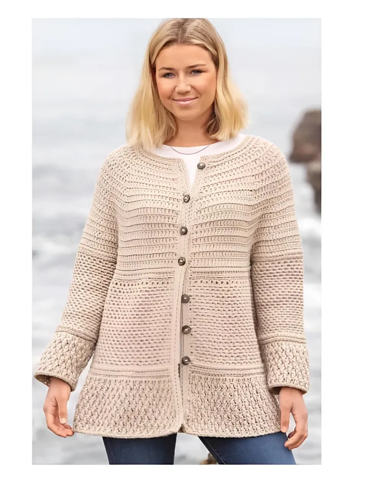 Cardigan crochet PATTERN, women cardigan crochet pattern, easy cardigan pdf