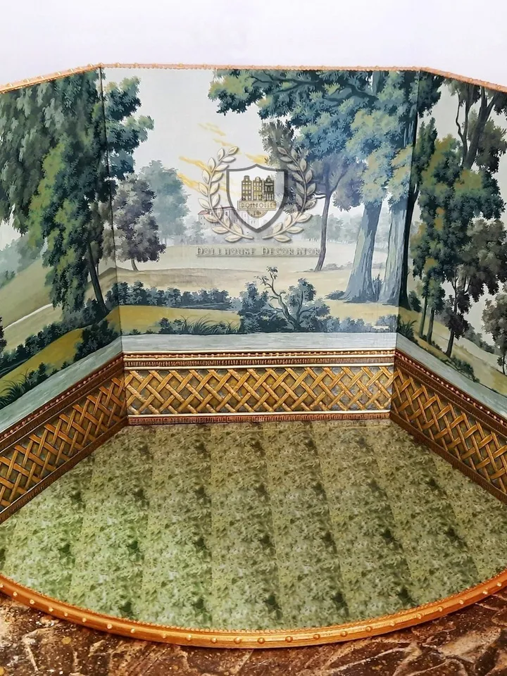 Wallpapers- Set 4-v1 | Printables for Dollhouses and Unique Miniature Projects | Digital Downloads | in Scale 1/12th