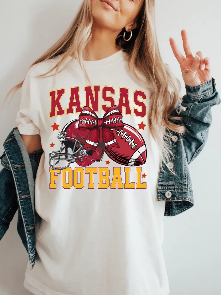 Football png, Coquette Football PNG, K City Football PNG, Football Team PNG, K City Football Sweatshirt, Football Digital Red Team Football