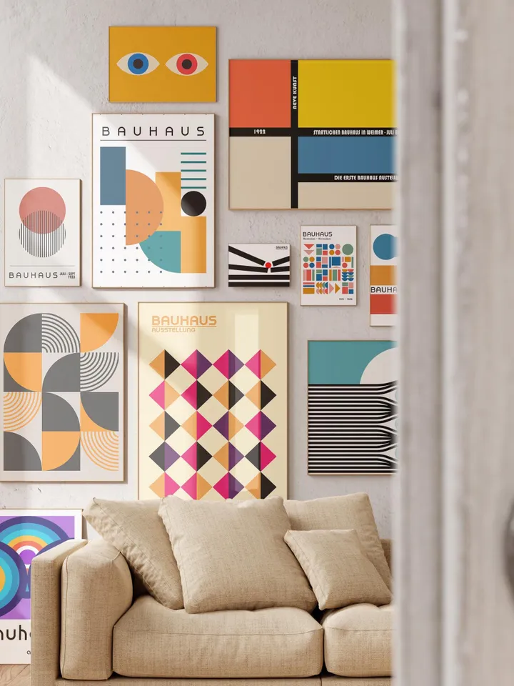2000+ Bauhaus Wall Art Poster Bundle Bauhaus Art Collection Modernist Geometric Prints Mid Century Decor Digital Download Exhibition Prints