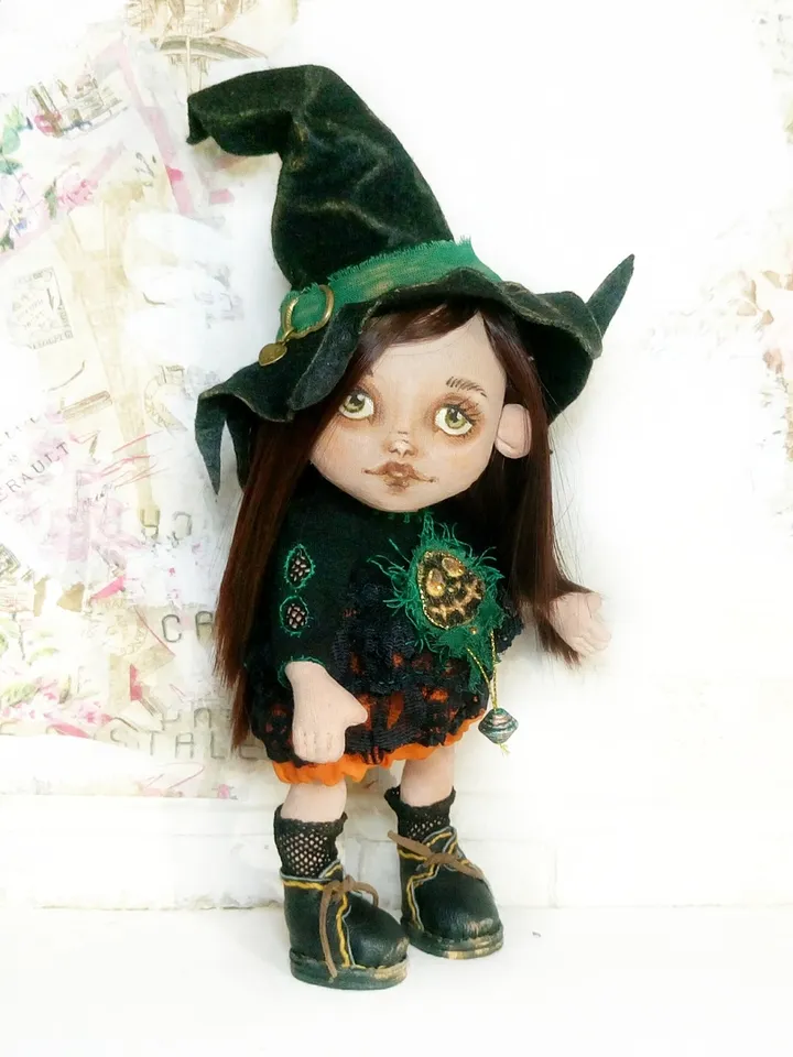 Textile witch doll