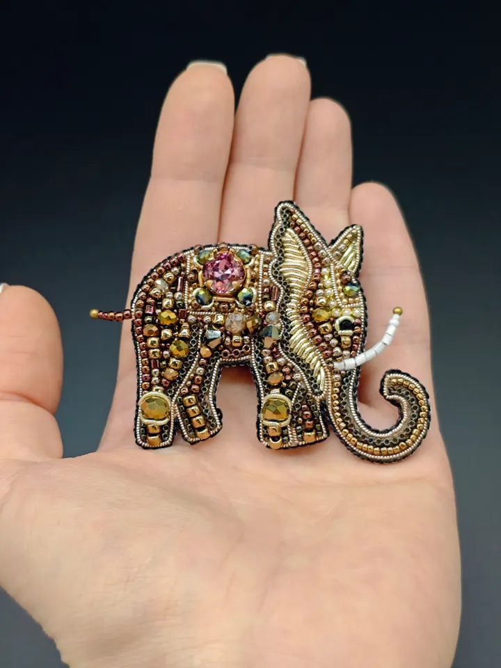 Elephant Brooch
