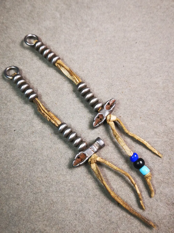 Gandhanra Handmade Tibetan Buddhist Mala Counters,Prayer Bead Counters,with Dorje and Vajra, Made of Cold Iron