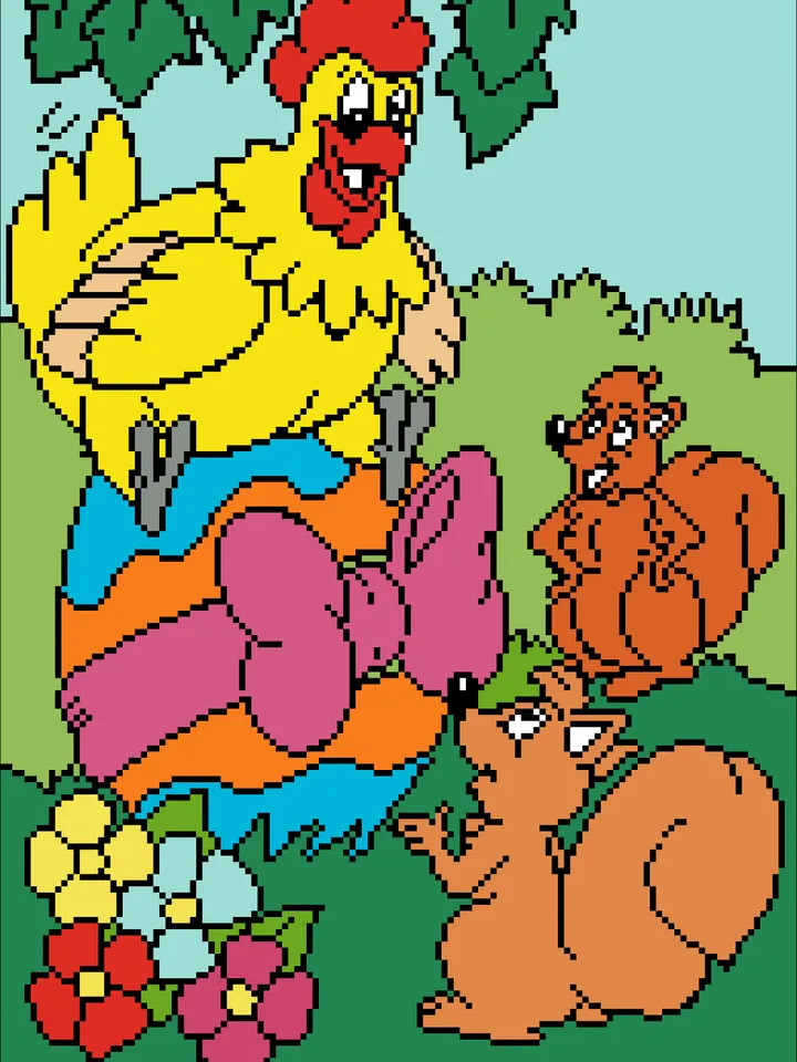 Cross Stitch Pattern Easter Egg Digital Download PDF