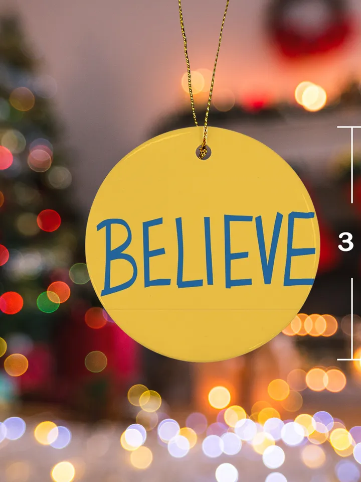 Ted Lasso Believe Ceramic Ornament