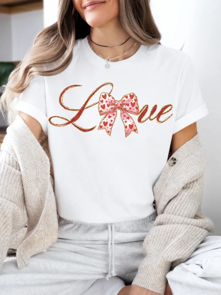 Love Coquette png, Love sublimation, Valentine's Day Digital Designs Download, Coquette bow png, Trending Vday designs, Aesthetic Valentines