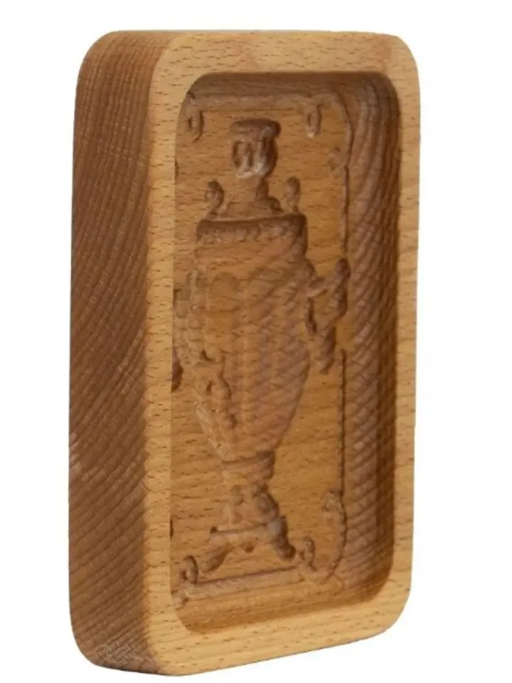 Samovar Embossed cookie mold, cookie cutter, wooden mold, Wooden stamp stamp for gingerbread cookies springerle stamp