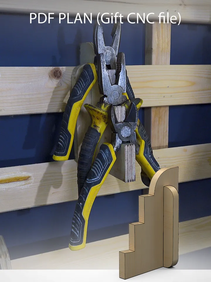 Pliers Rack Plans (PDF) for Workshop – DIY French Cleat Storage System