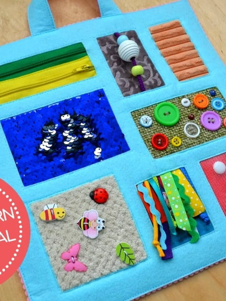 PDF sensory mat, fidget blanket for adults with dementia, pattern and tutorial