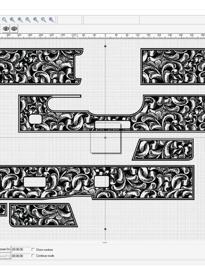 Engraving Firearms Design Glock23 Gen3 Scroll Design
