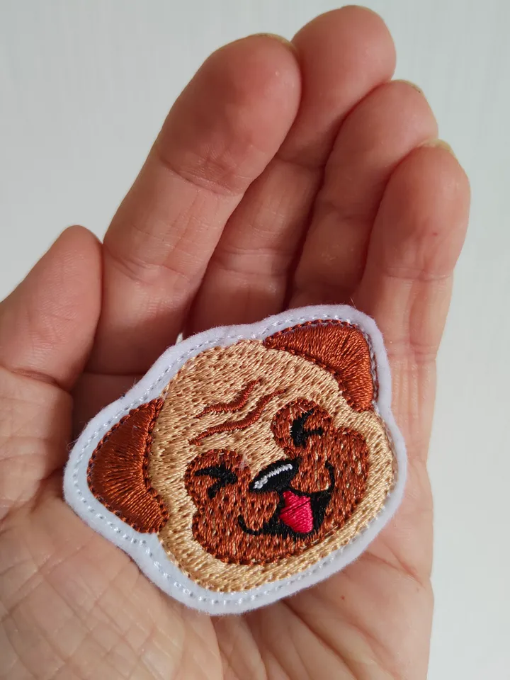 Machine embroidery design CUTE PUG