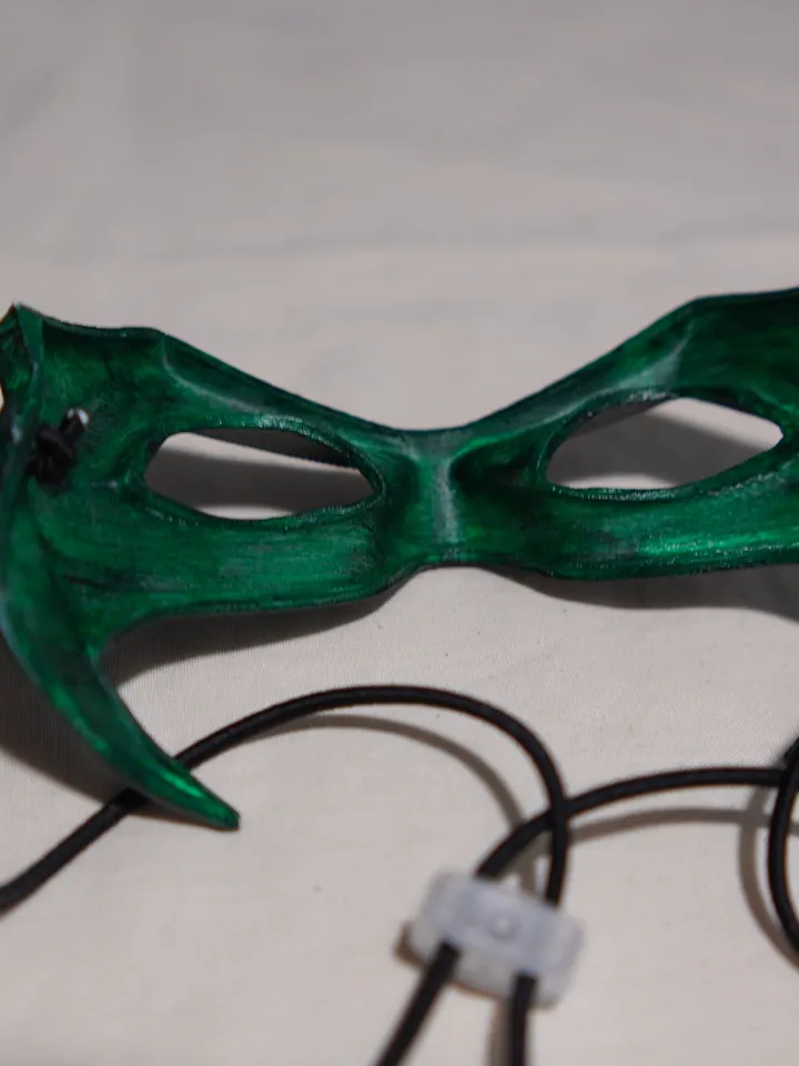 ROBIN 7 Green Mask from Batman Robin 7 Batman mask