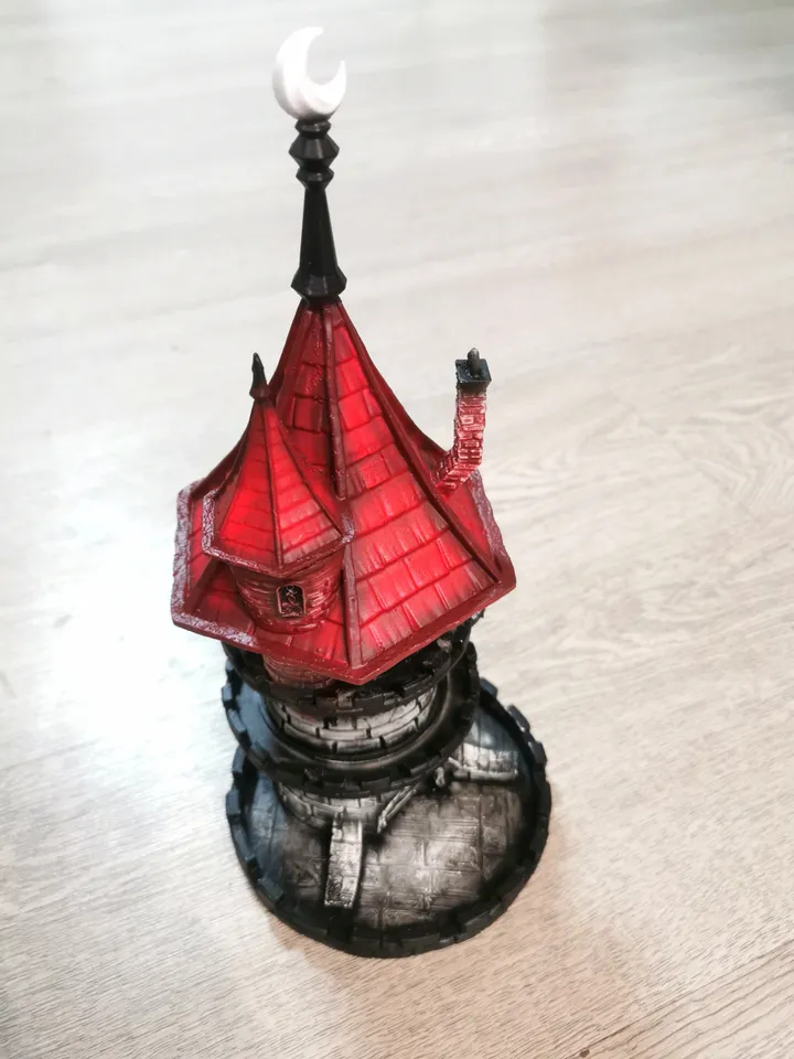 Dice Tower, Wizard Tower, Dice Tray, Dice Roller, DND Board Game Accessories, Dungeon Master Gift