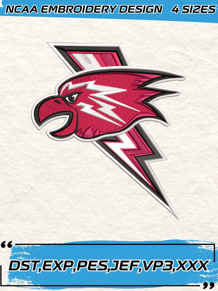 St. John's Red Storm Embroidery Designs,NCAA Logo Embroidery Design,Machine Embroidery Design File,4 Sizes, Digital Download