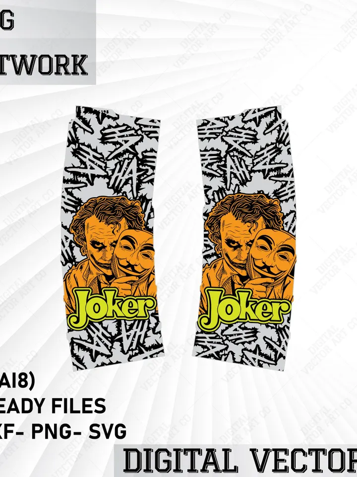 Joker-Inspired AR-15 Magazine Artwork - Digital Download Svg/Png/Dxf/Ai for Laser Engraving,Gun Enthusiast Gift