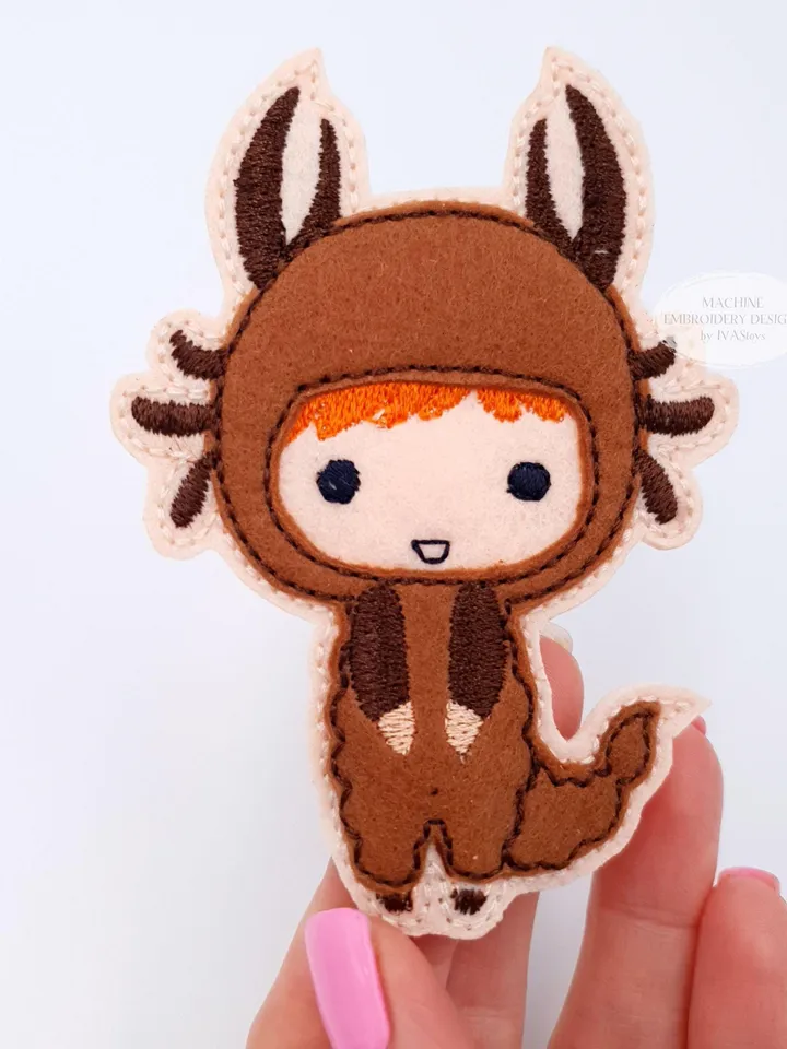 ITH Scorpio Zodiac Finger Puppet & Bag Embroidery Design, Scorpion Star Sign Toy, 4x4 Hoop Christmas Ornament