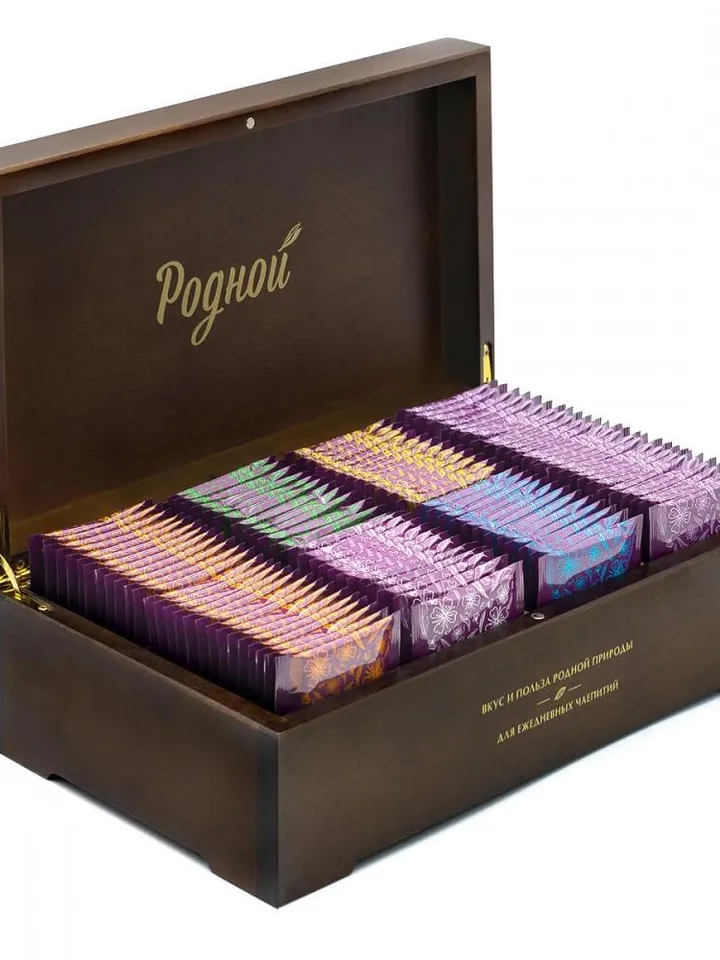 Gift set Ivan tea in a wooden box, 100 bags