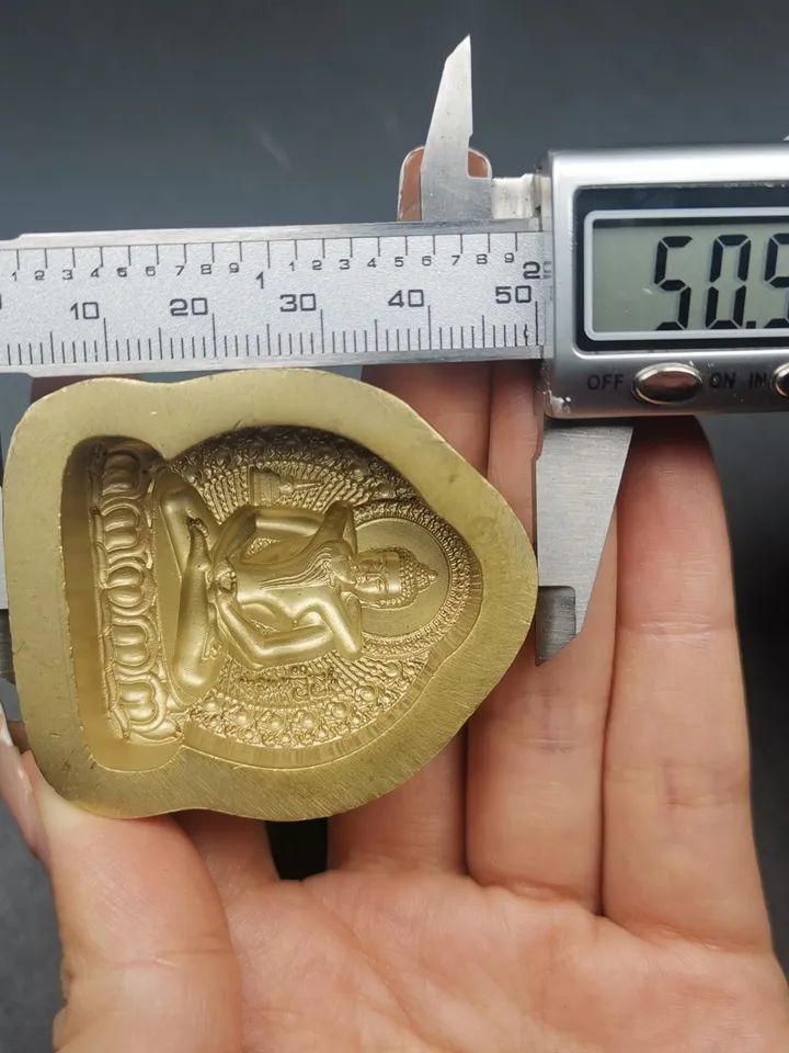 4.5cm Height Samantabhadra Yab Yum Tsa Tsa Mold,Gandhanra Unique Tibetan Buddha Statue Mould For Making Clay Statue,Tsha Tsha Mold